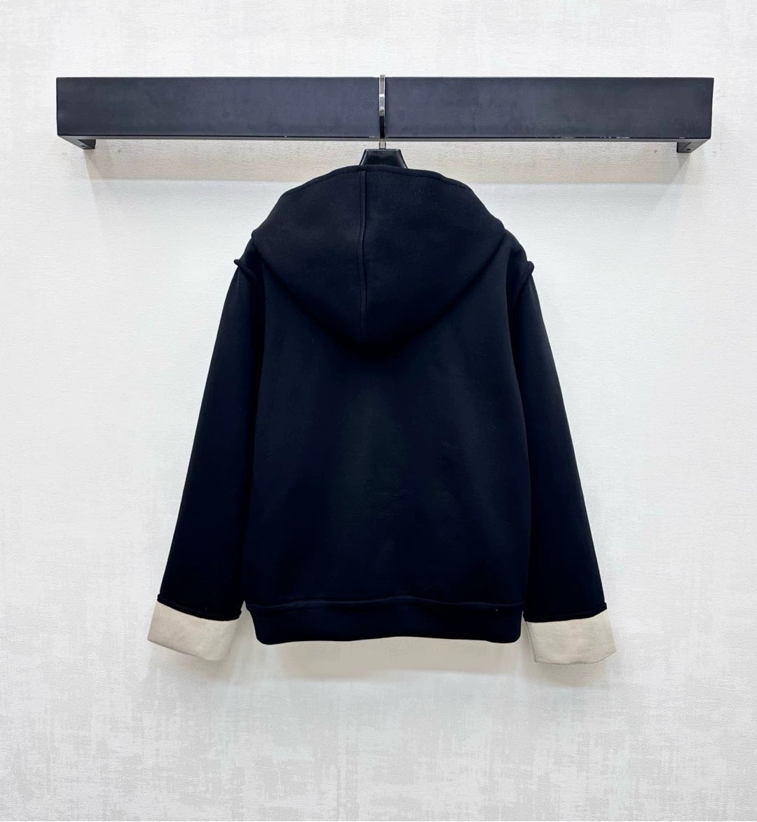 Louis Vuitton /26New Season Hooded Jacquard Jacket & Trousers Set