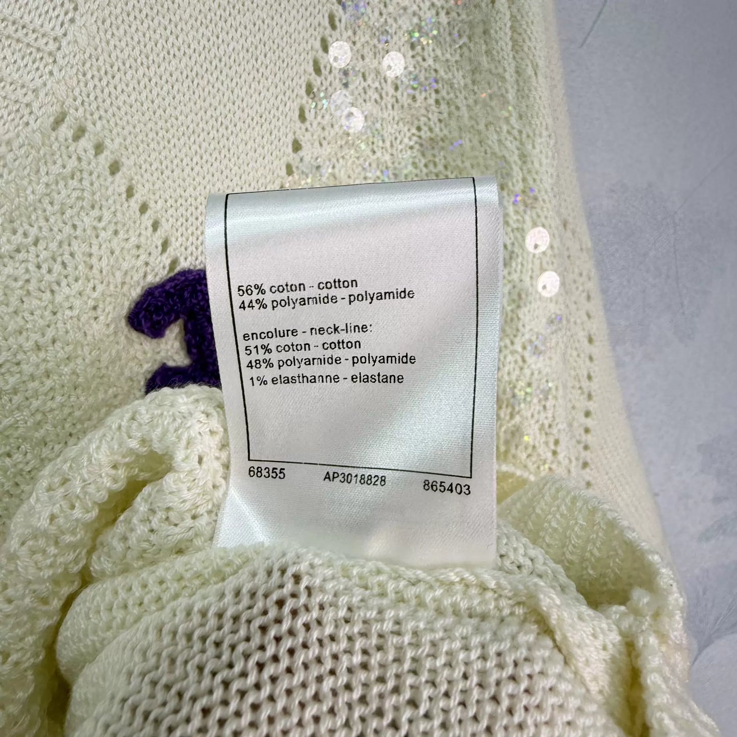 26ss Diamond Pattern Knit T-Shirt