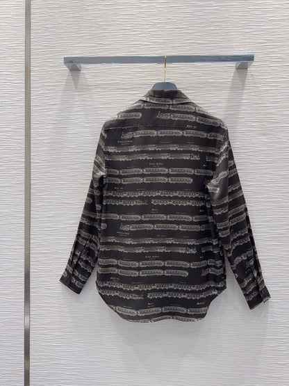 26New Printed Long-Sleeve Shirt and Trousers Set