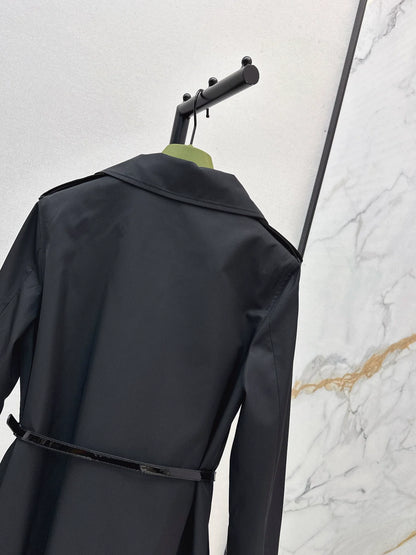 25fw Collar long windbreaker