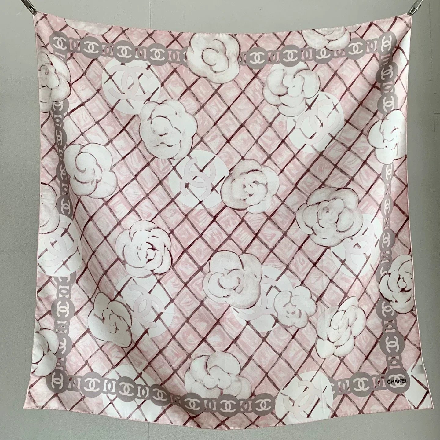 C 25 Camellia Pink Scarf