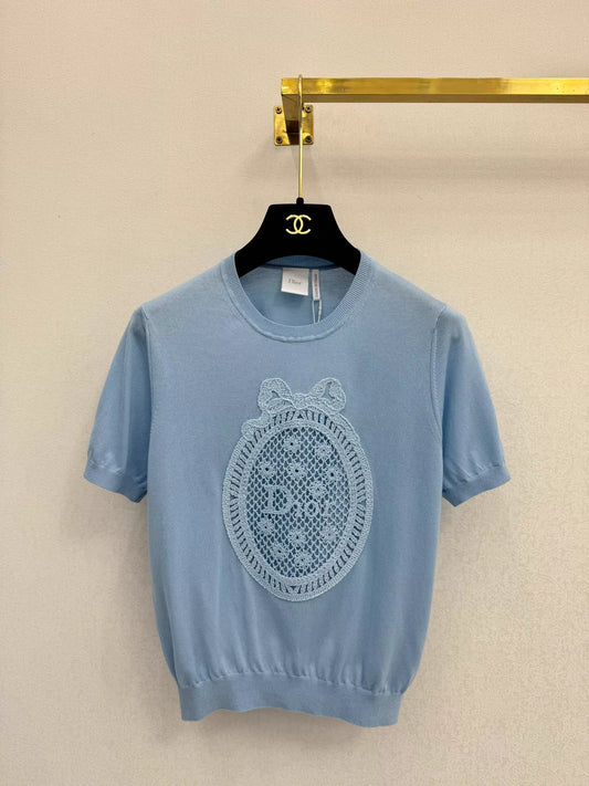 26ss Crew neck knit T-shirt