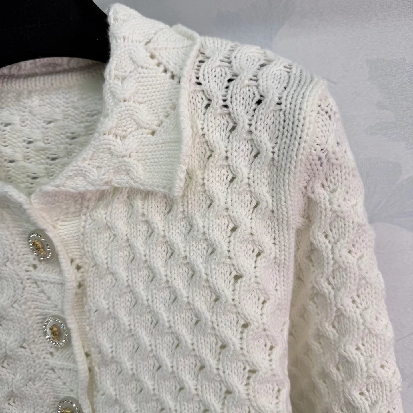 Openwork Knit Cardigan