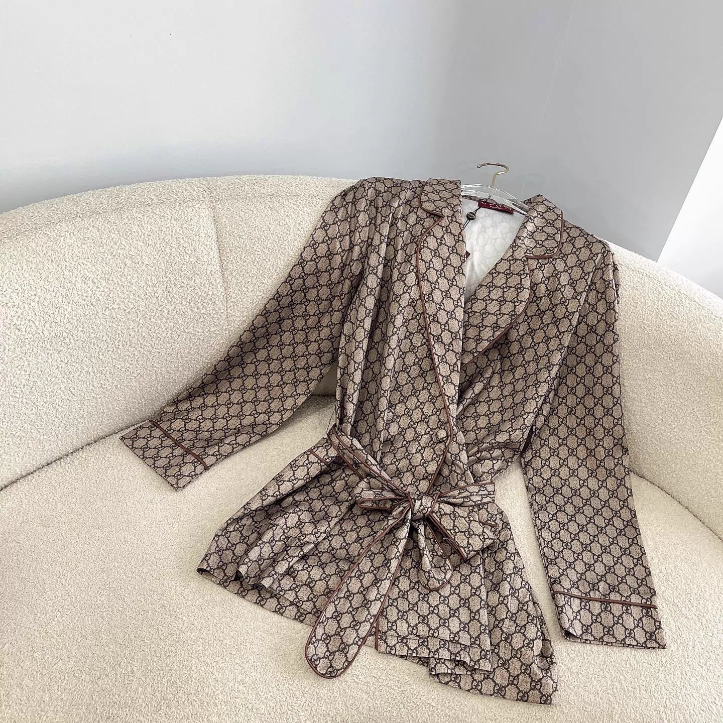 26ss robe-style cardigan + trousers