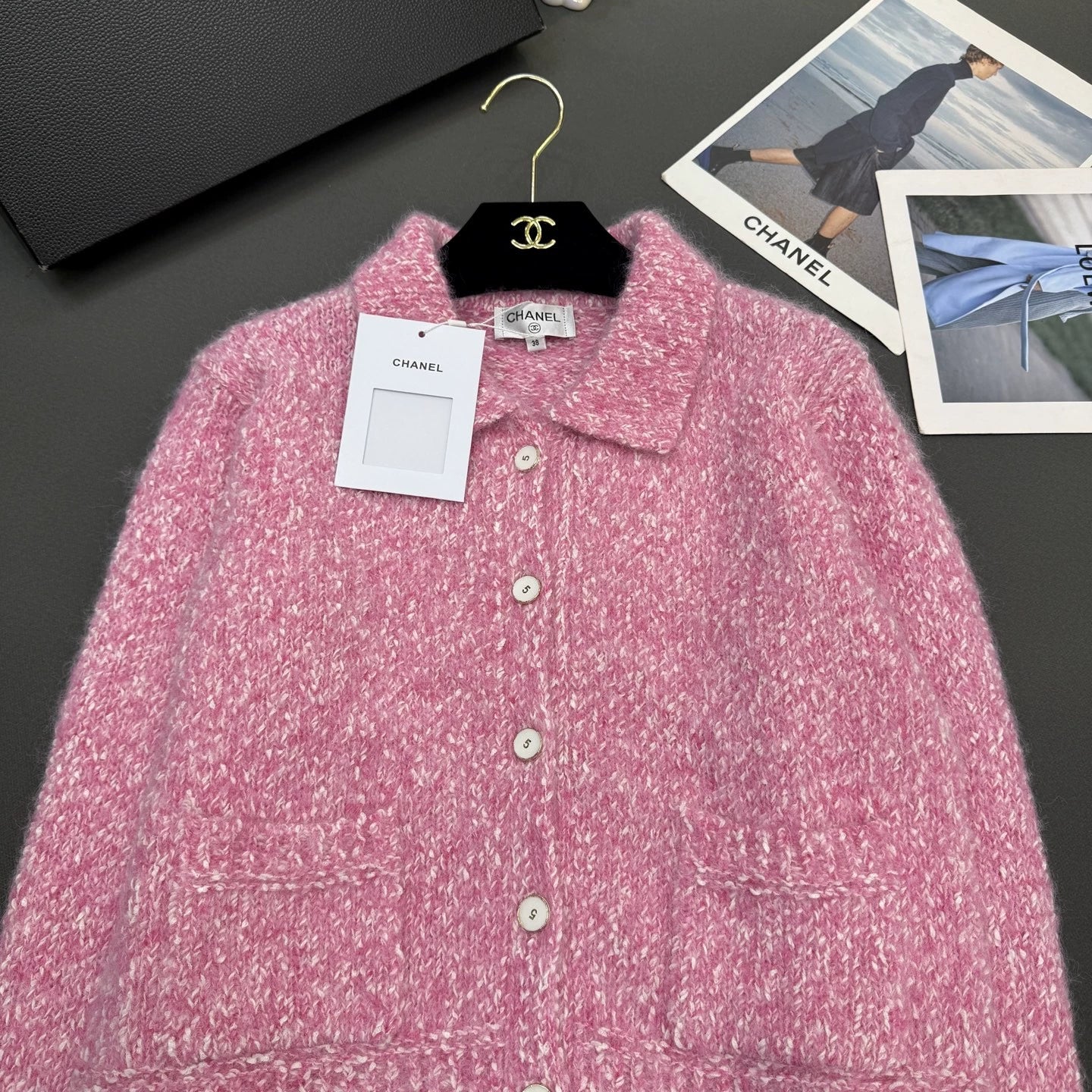 Pocket Single-breasted Lapel Cardigan