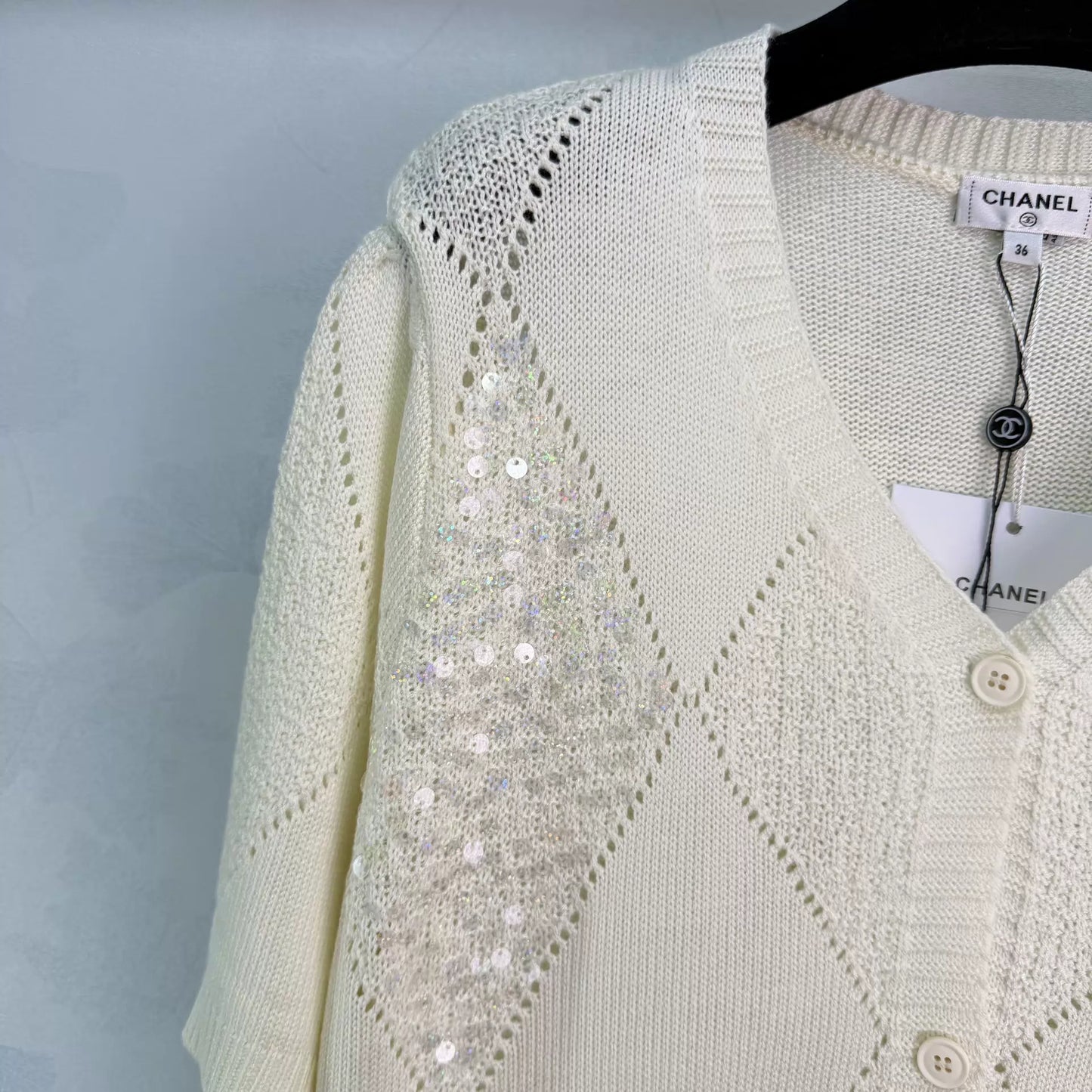 26ss Diamond Pattern Knit T-Shirt