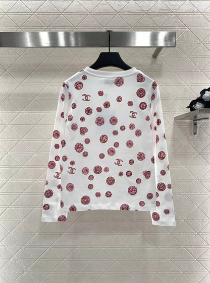 25fw Camellia Round Neck Long Sleeve