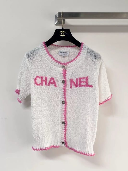 26ss Letter single-breasted T-shirt