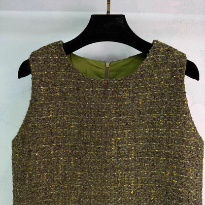Tweed Vest Dress