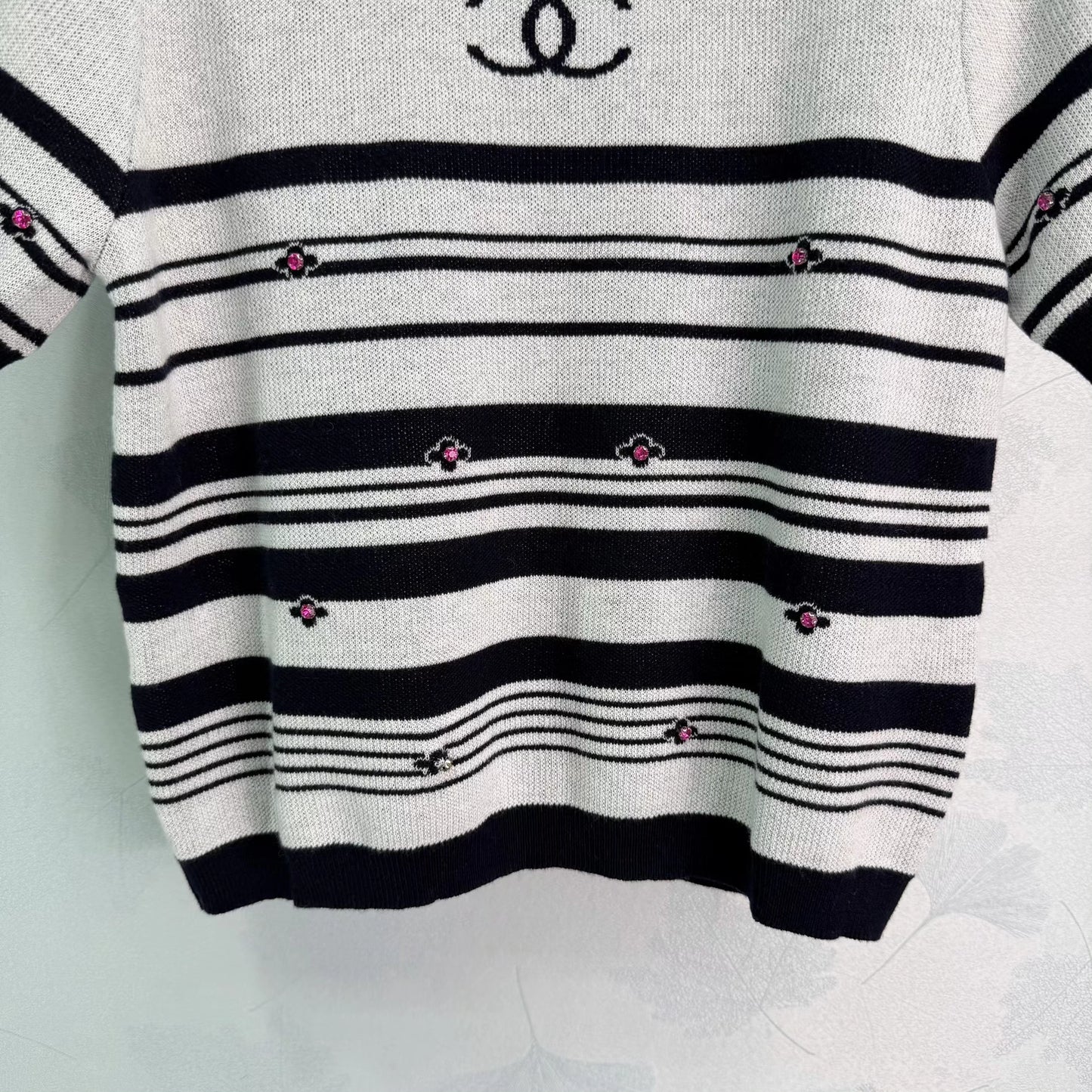 Striped Knit Short-Sleeve T-Shirt
