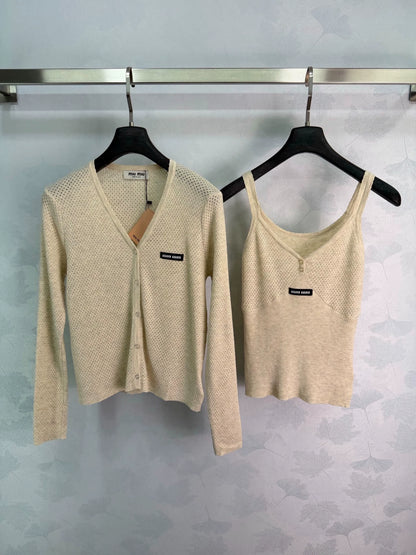 MiuMiu/26 Early Autumn New Two-Piece Set