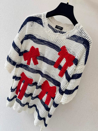 26ss Striped Knit T-shirt