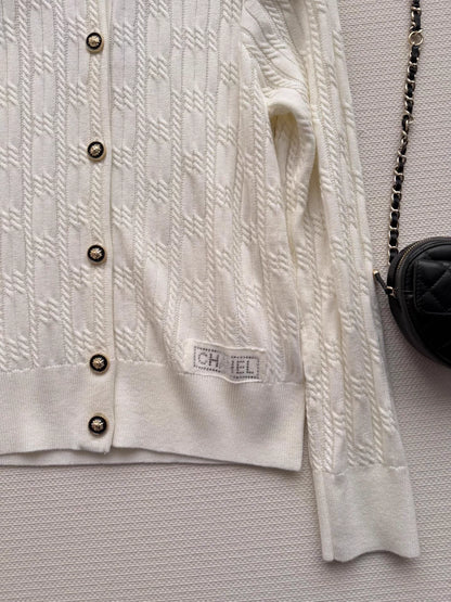 Rhinestone Logo cardigan