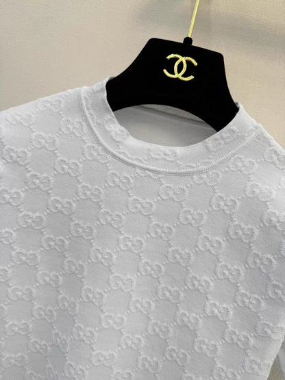 26ss Jacquard Short-Sleeve T-Shirt