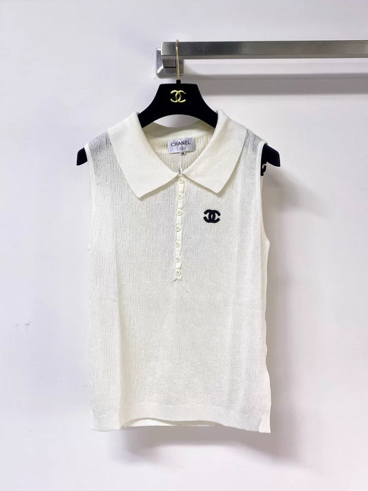 26ss logo-decorated vest
