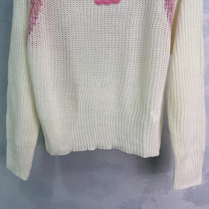 Floral Embroidery Sweater