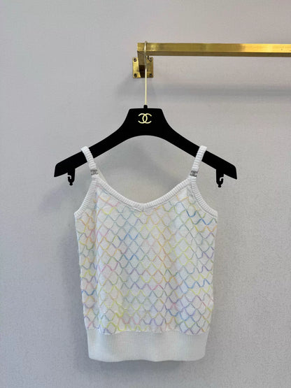 26ss Colorful Mesh Knit Camisole