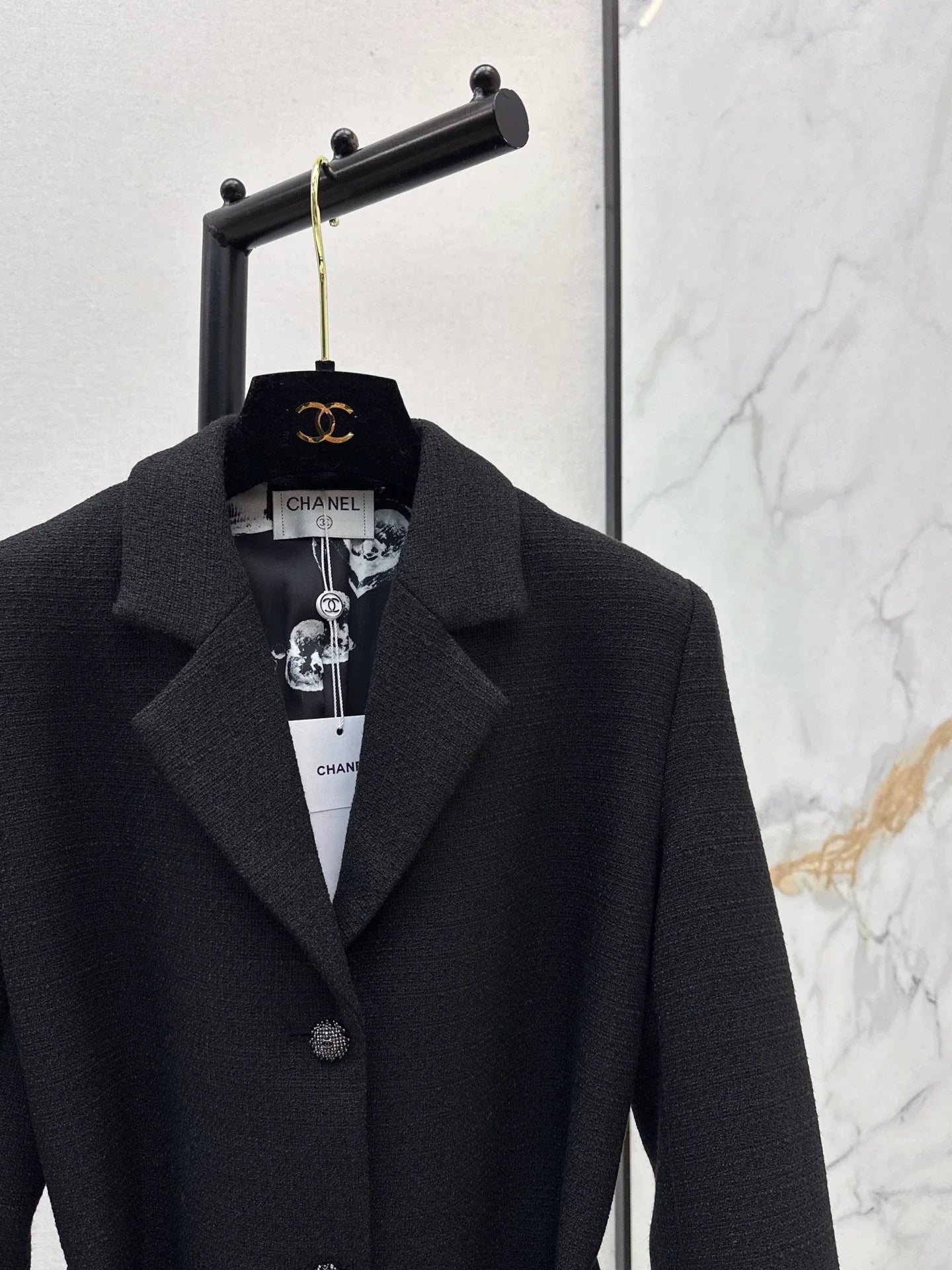 Woven woolen woolen woolen coat