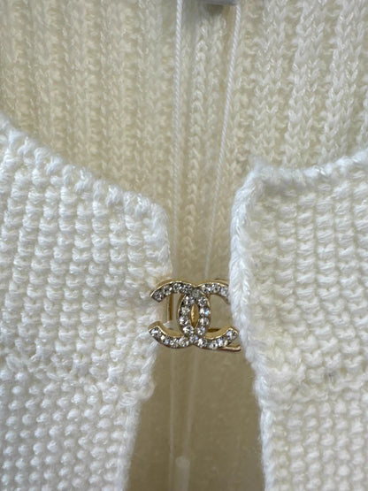 Jacquard knit cardigan