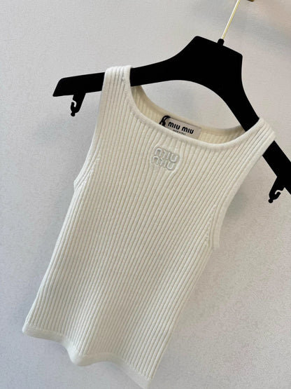 White Knitted Vest