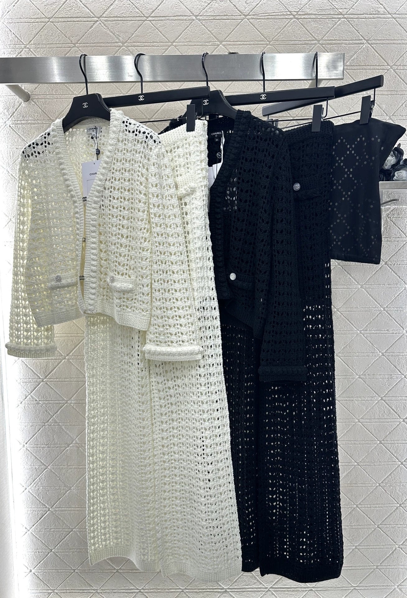 Openwork Short Knit Cardigan