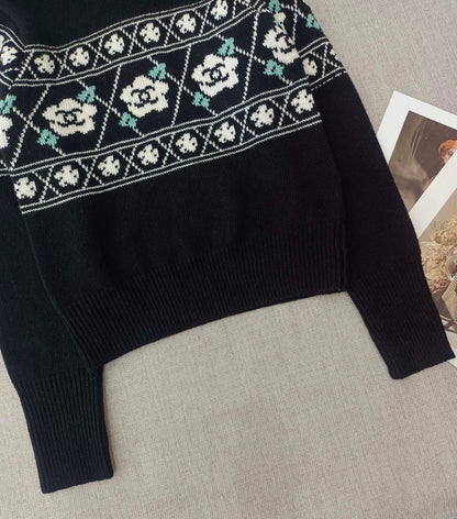 Camellia High Collar Sweater