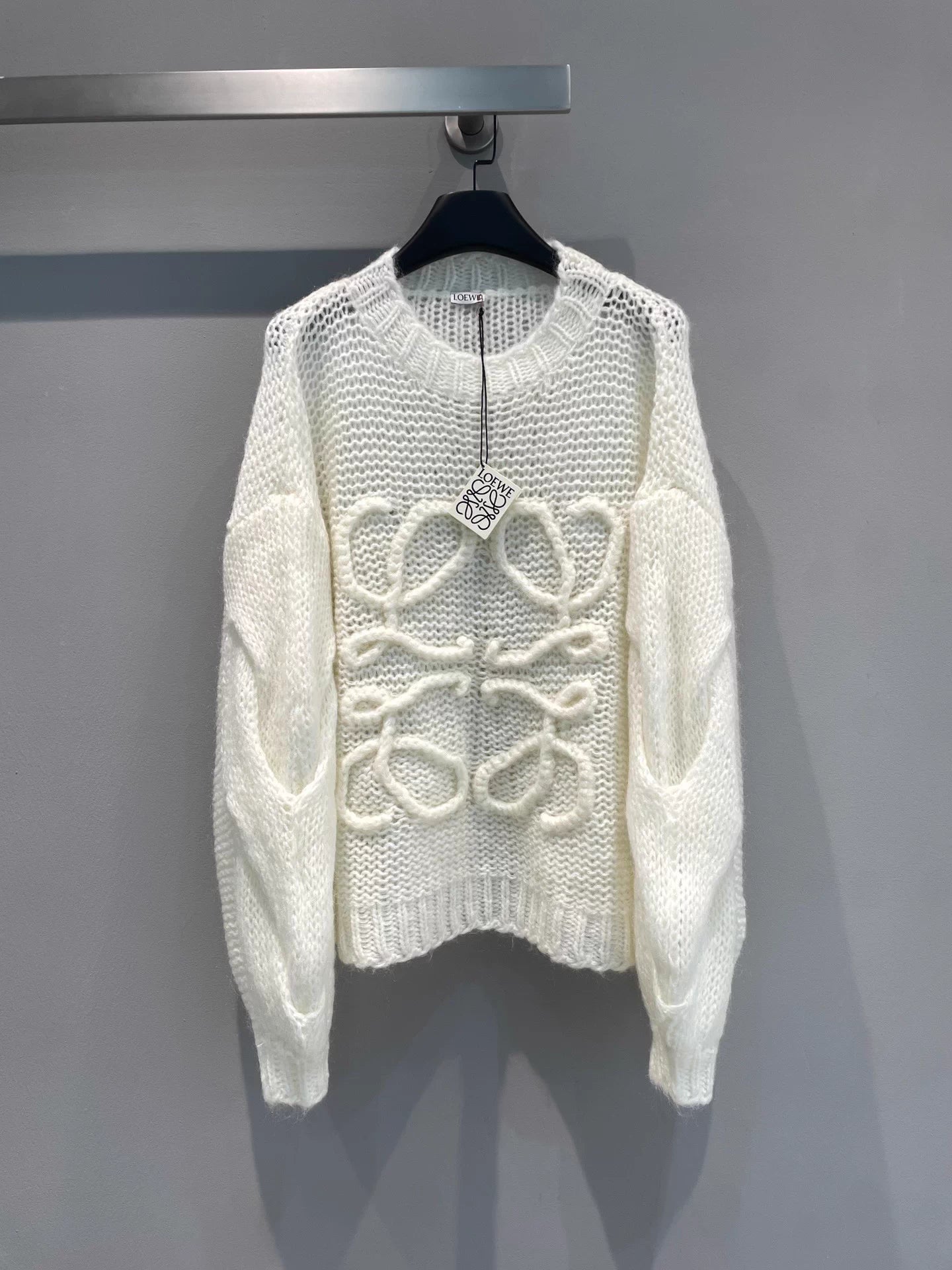Mohair Long-Sleeve Sweater