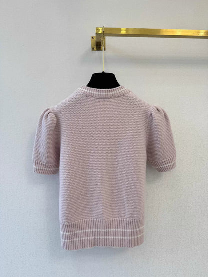 26ss Short-sleeved knit sweater