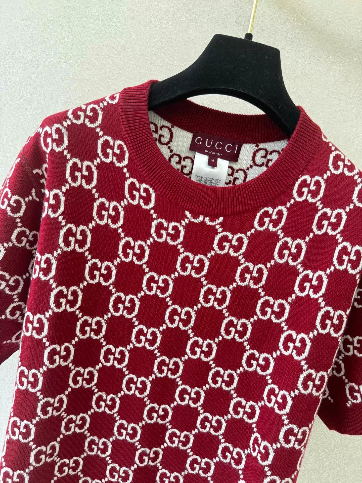 26ss G Jacquard Knit T-Shirt