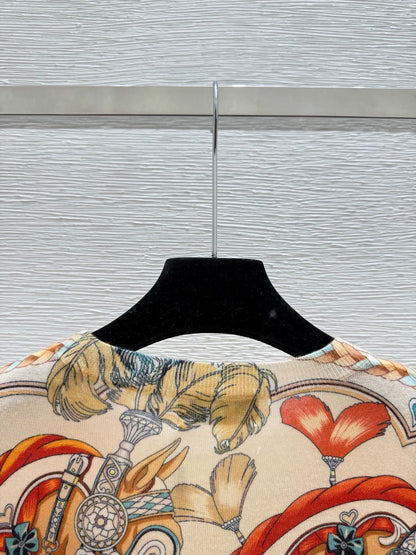 Horse head pattern knitted sweater