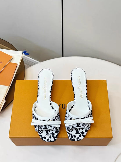 26ss Bow-tie High-Heeled Sandals