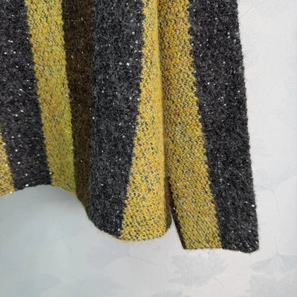Striped Knit Sweater