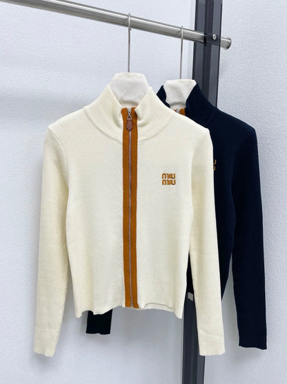 25fw Stand up collar cardigan