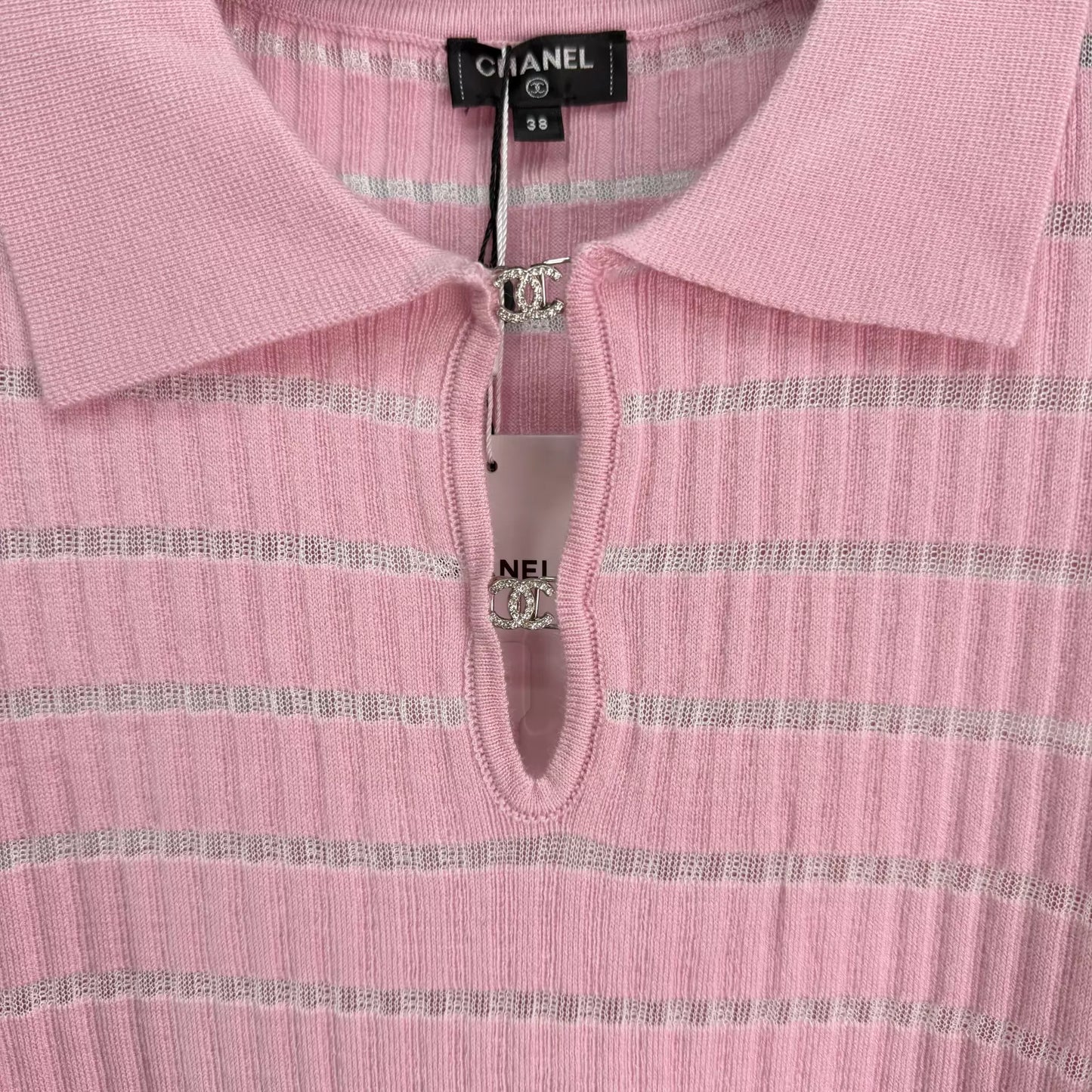 26ss Striped Knit Short-Sleeve T-Shirt