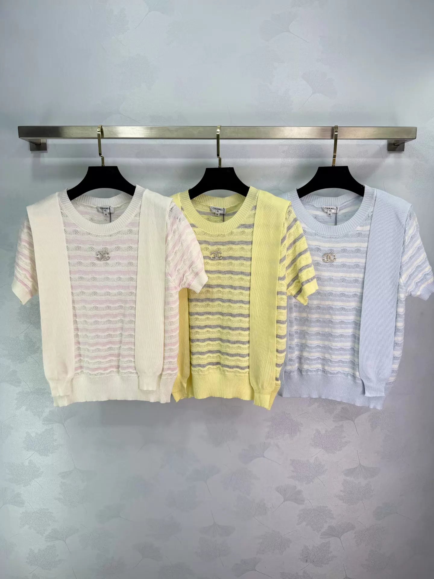 26ss Wavy Striped Knit T-Shirt