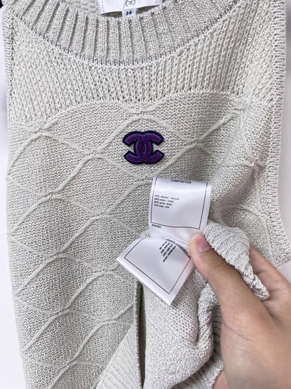 26ss Diamond Pattern Knit Vest