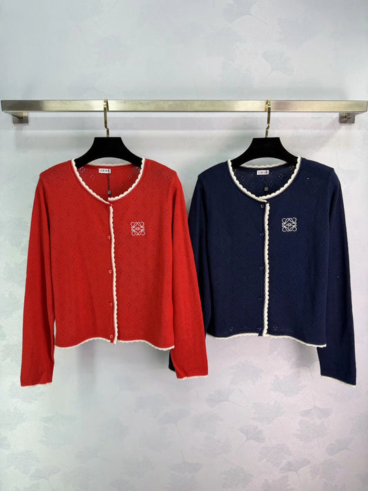 Color-blocked Knit Cardigan
