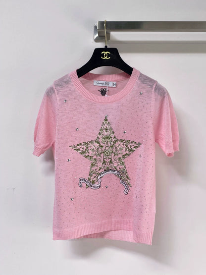 26ss Star Embroidery T-Shirt