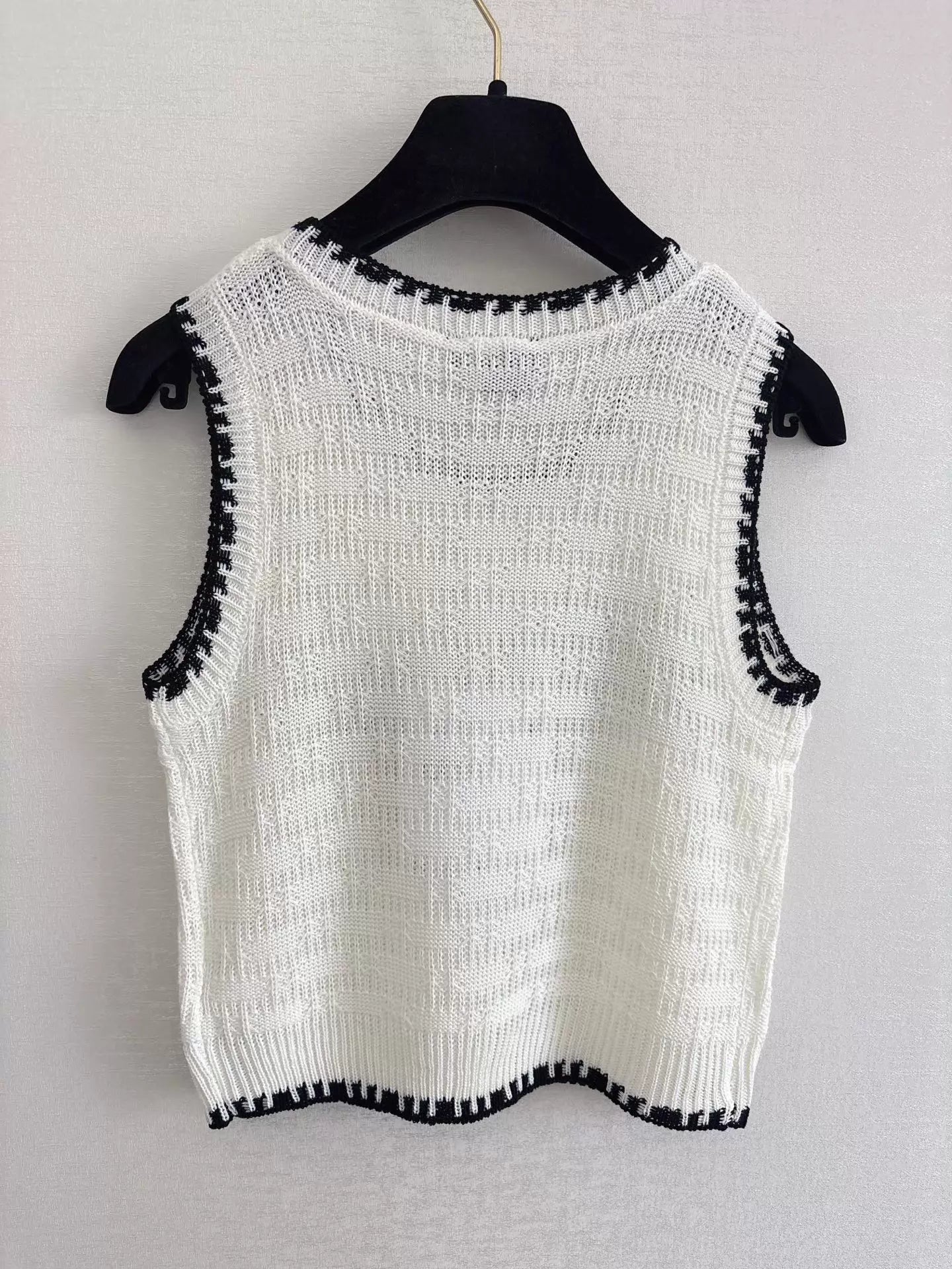 26ss Letter logo knitted vest