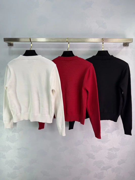 Letter Jacquard Sweater
