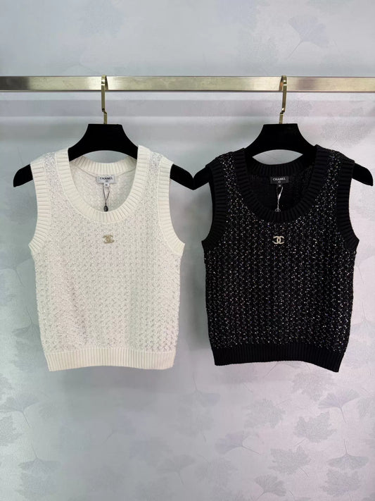 Knitted Sleeveless Vest