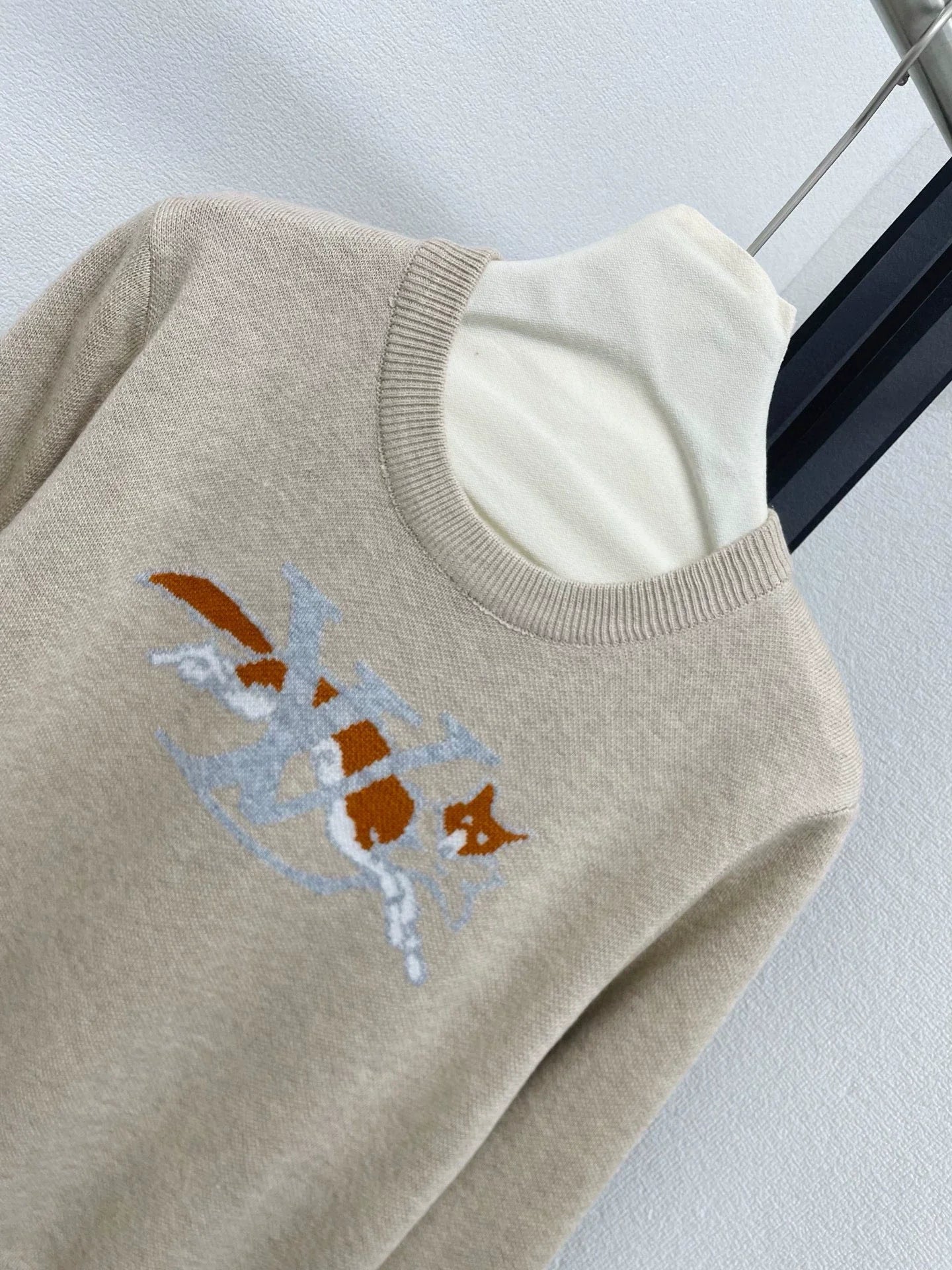 25fw Fox pattern wool sweater