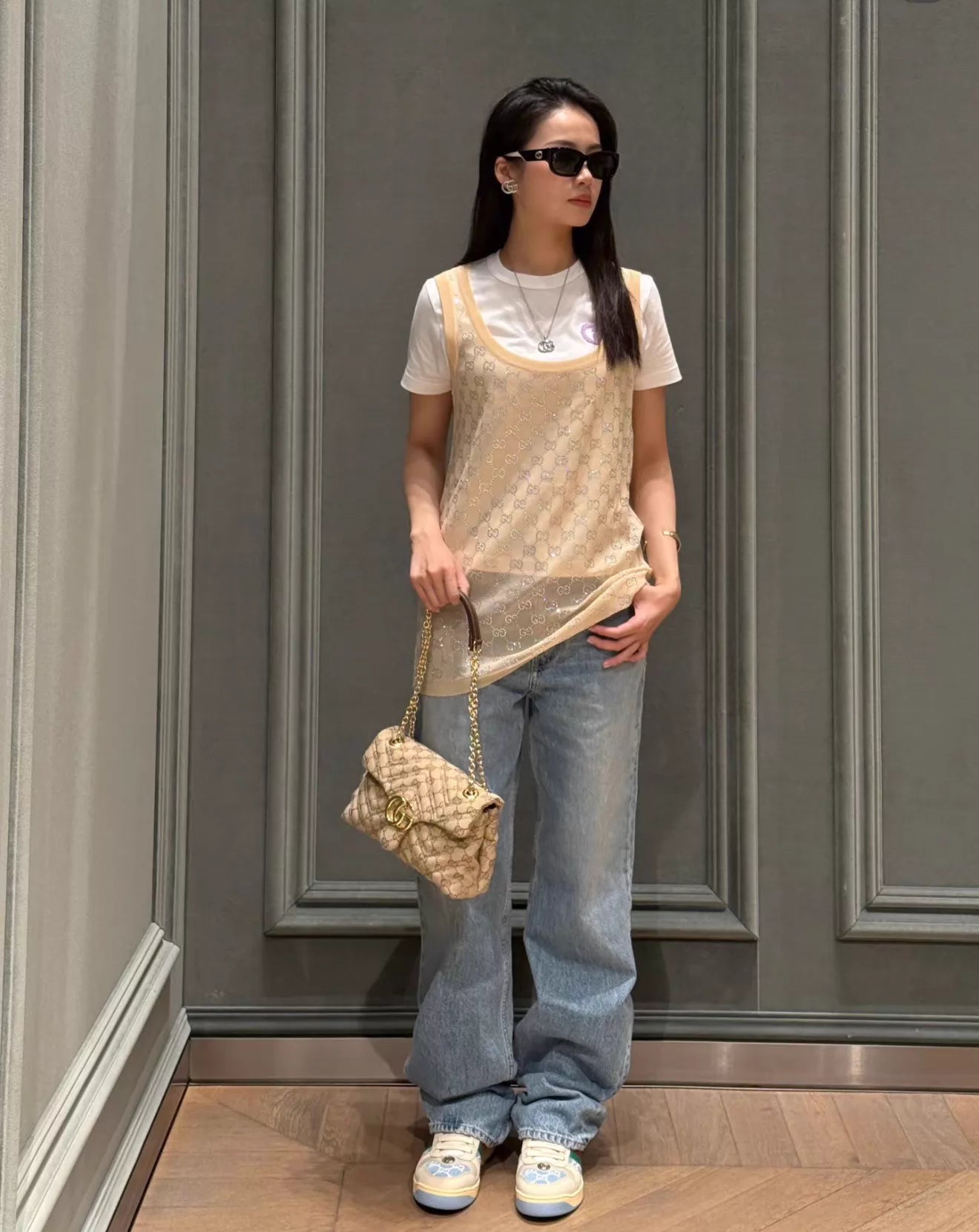 Jacquard Knit Vest