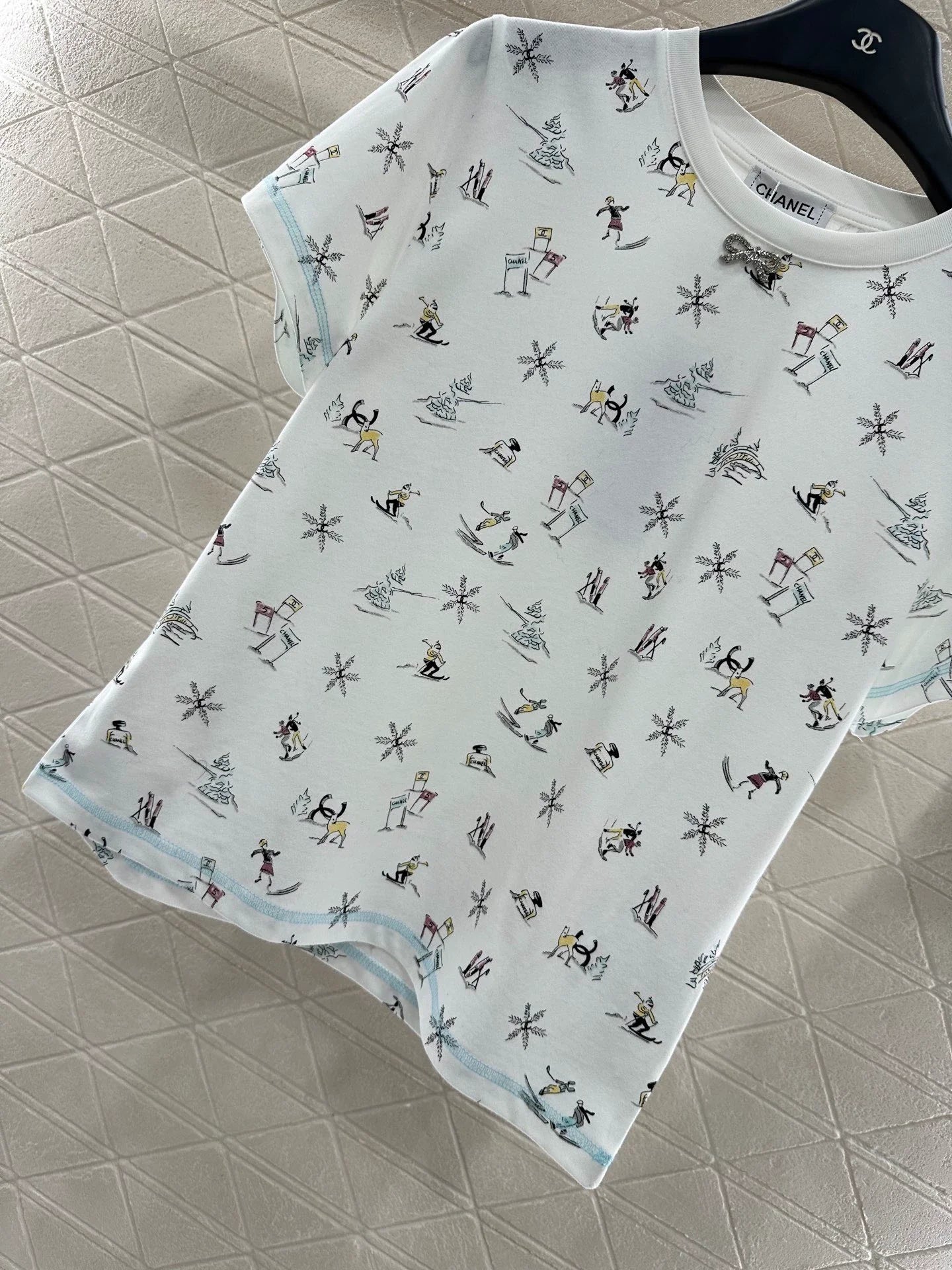 Round neck printed T-shirt