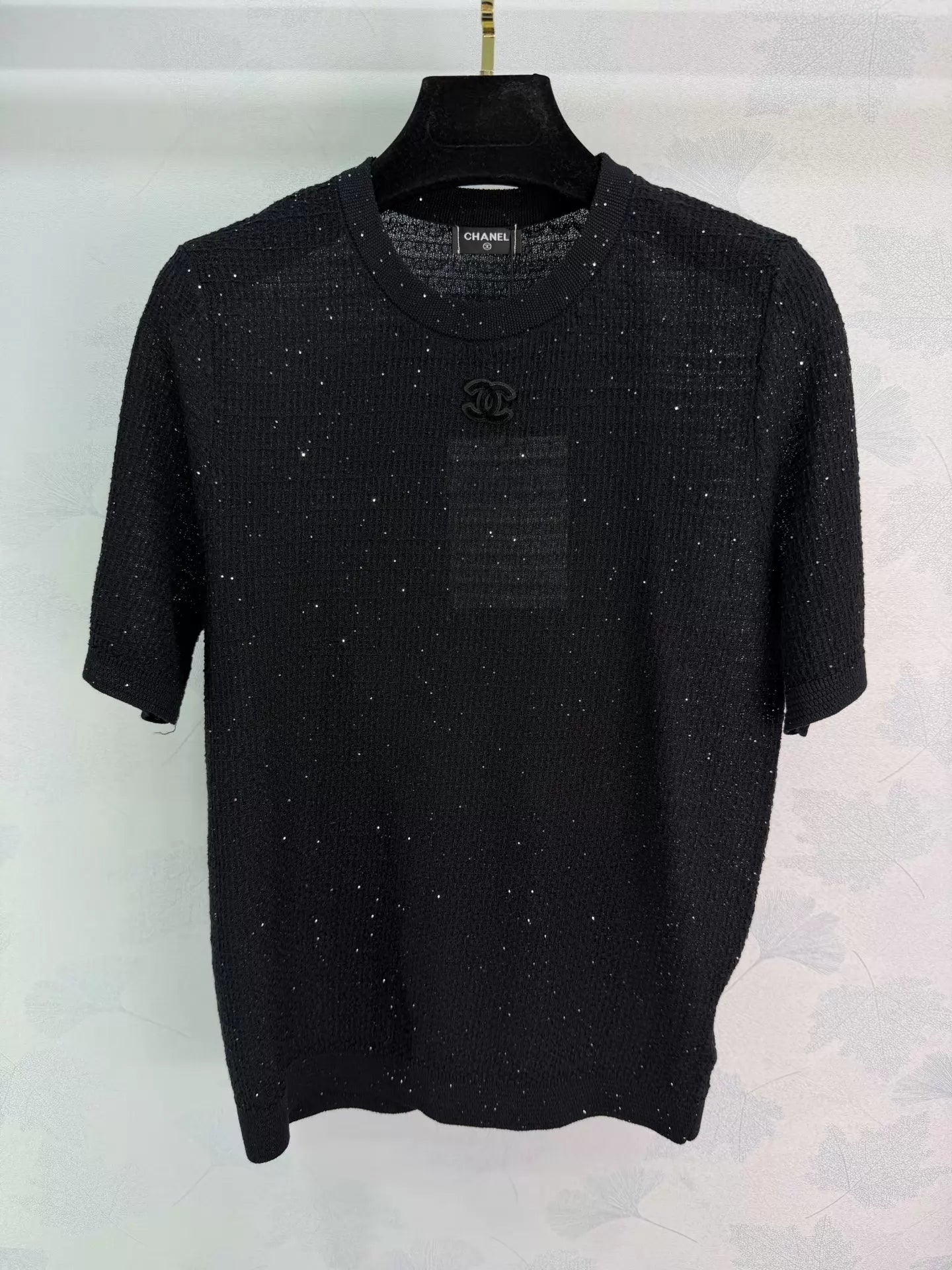 26ss Shimmery Knit T-Shirt