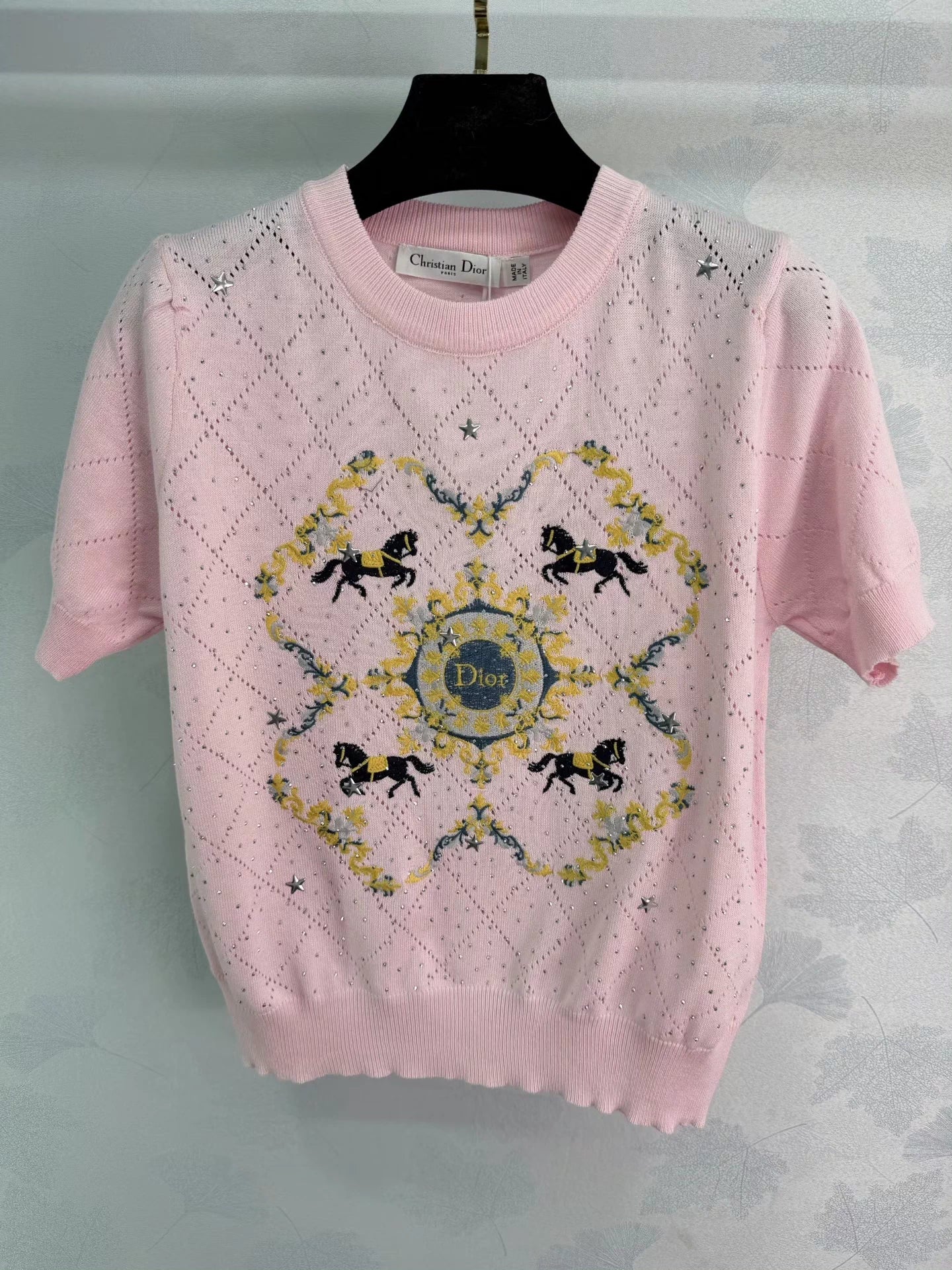 Horse Pattern Knit Top