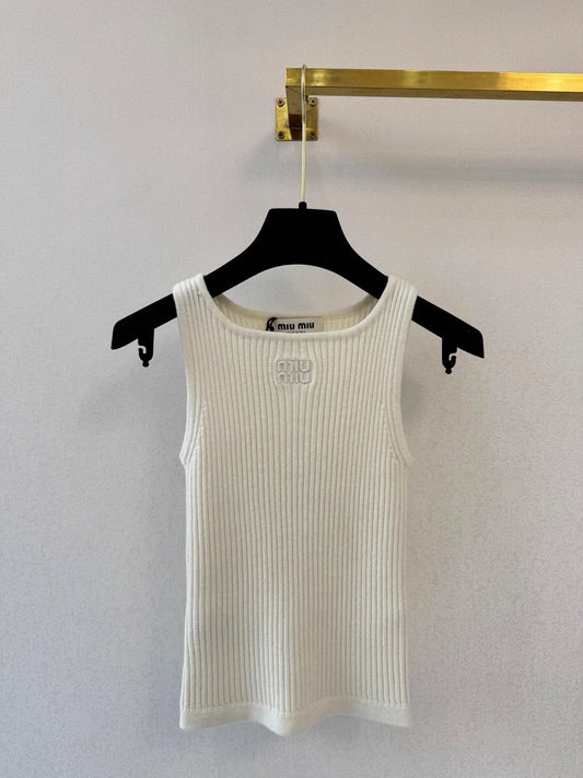 White Knitted Vest