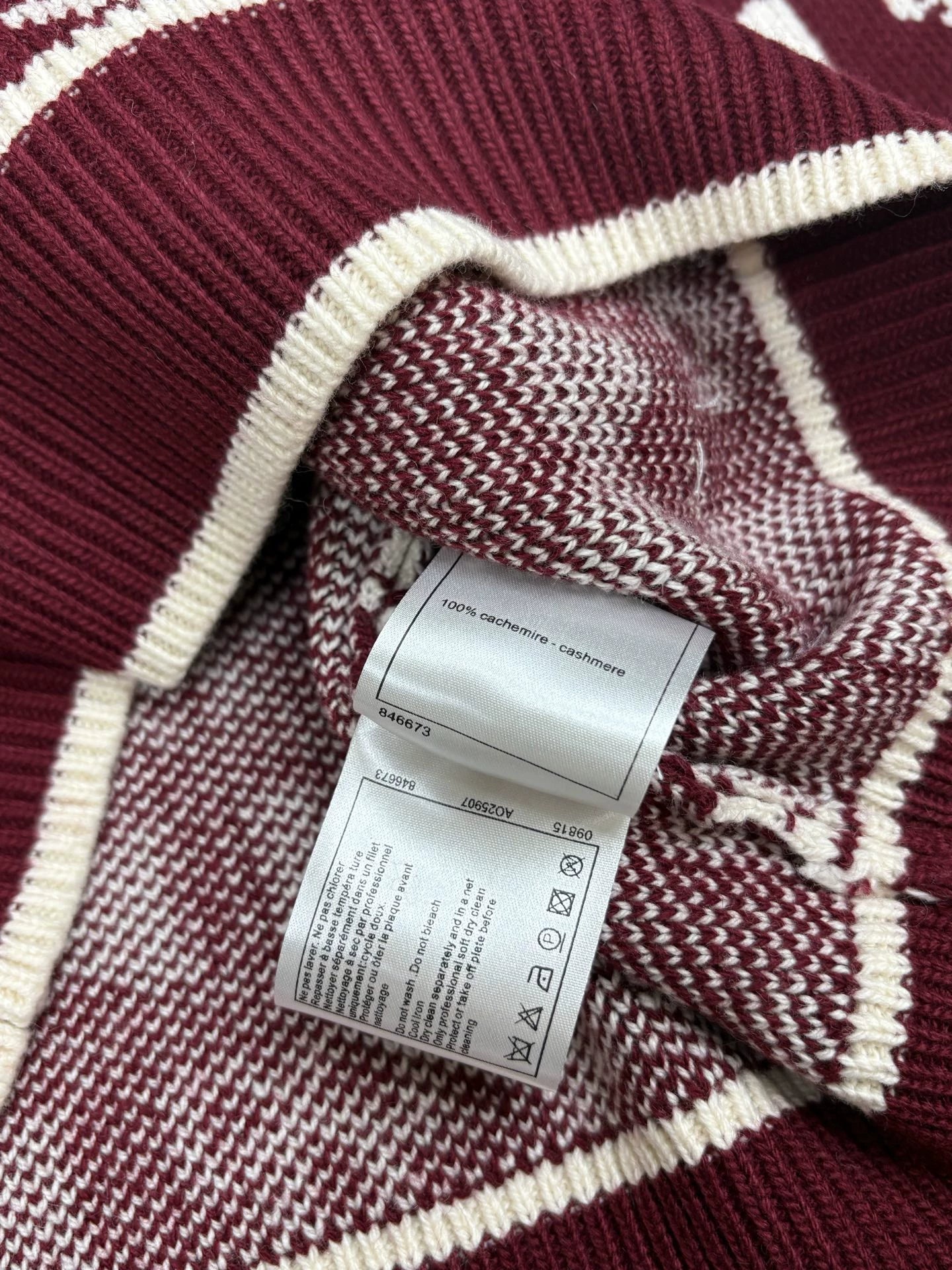 Jacquard Crew Neck Knit Sweater