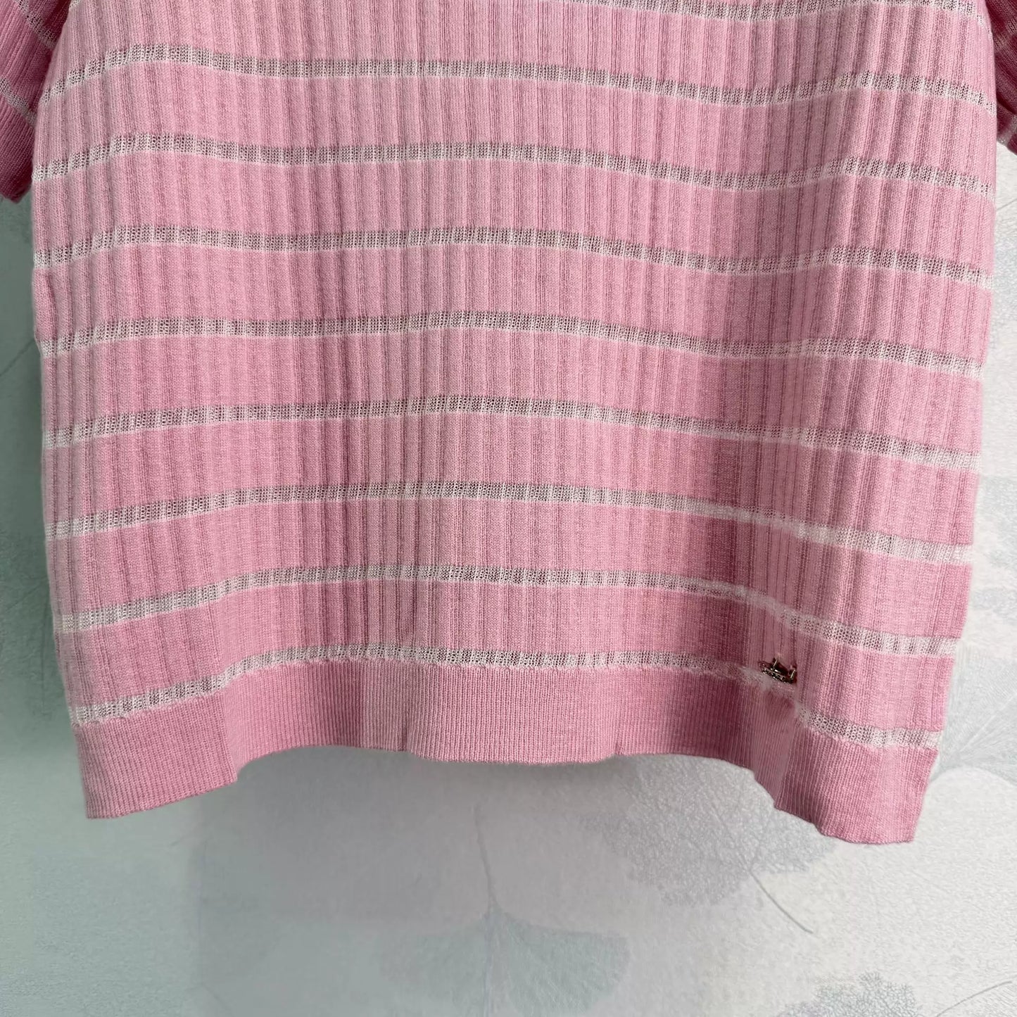 26ss Striped Knit Short-Sleeve T-Shirt