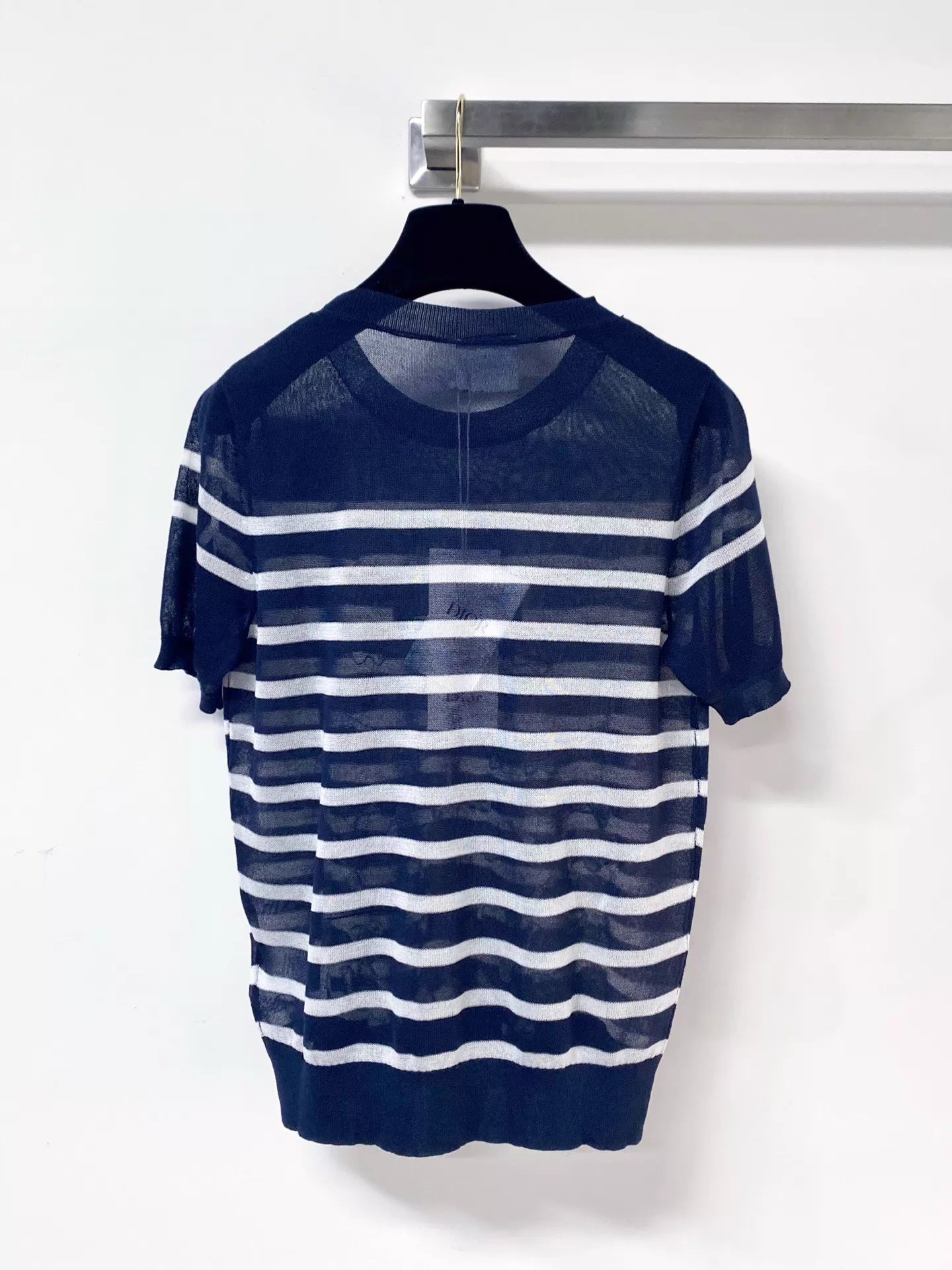 26ss Striped bow T-shirt